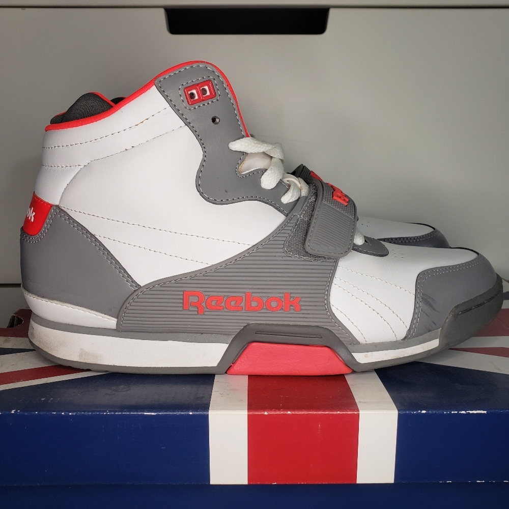Reebok SC Trainer Mid White/Railroad Grey/Cherry